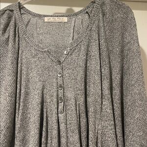 WeTheFree Mini Dress Charcoal Soft Sleek & Simple Flowy Boho Chic Fairy Small